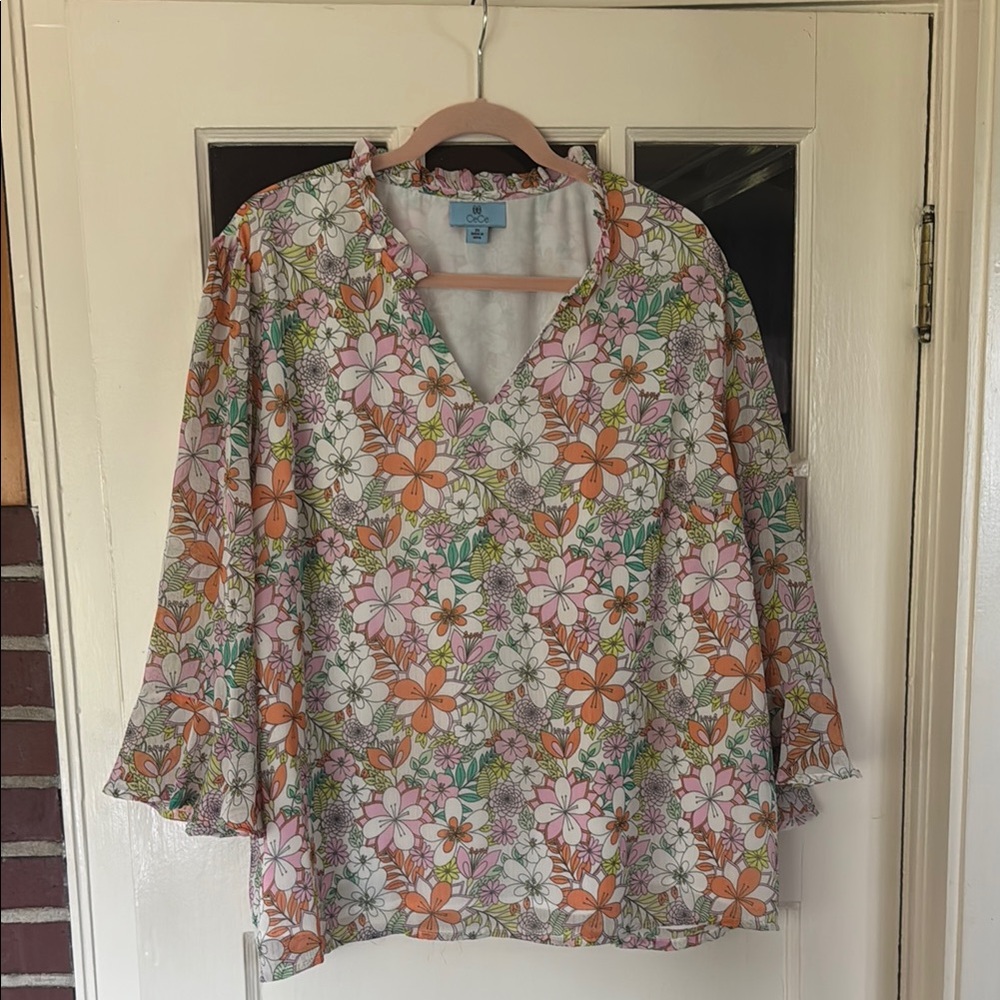 Fanciful Floral Top